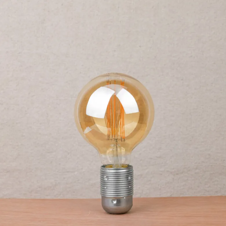 Ampoule ambrée LED globe - E27/8,8W