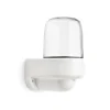 Applique murale coudée porcelaine/verre 60W