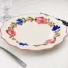 Assiette campagne bords festonnés