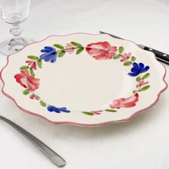 Assiette campagne bords festonnés