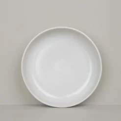 Assiette creuse en grès naturel