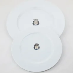 Assiette en porcelaine blanche Maison Empereur Ø27 cm