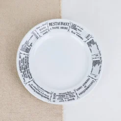 Assiette plate brasserie