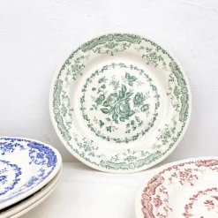 Assiette plate décor floral Ø26cm