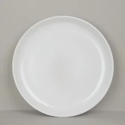 Assiette plate en grès naturel