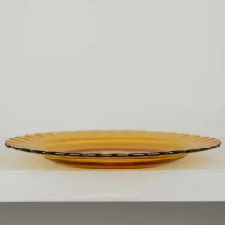 6 Assiettes plates Picardie Duralex - Vermeil