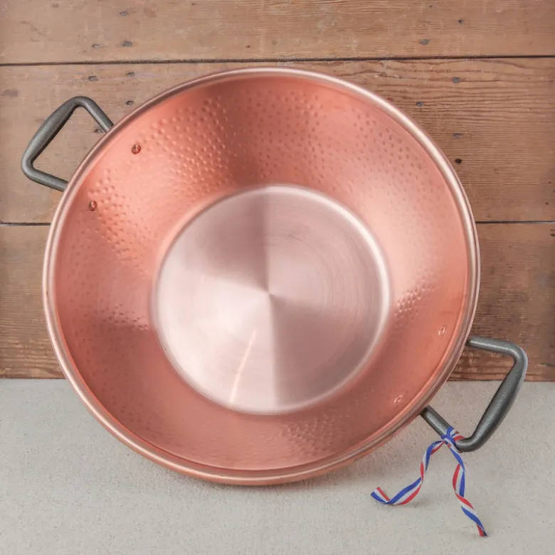 Bassine à confiture en cuivre pour induction