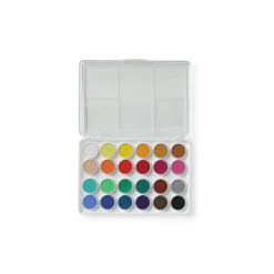 Boite d'aquarelles 24 pastilles