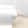 Bol à soupe tête de lion porcelaine blanche