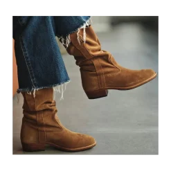 Bottes Camarguaises en daim souple
