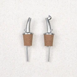 Bouchon verseur en inox et liège