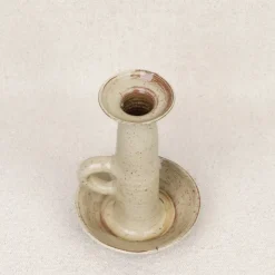 Bougeoir en grès émaillé