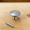 Bouton de tiroir lentille Fer brut Ø25 mm