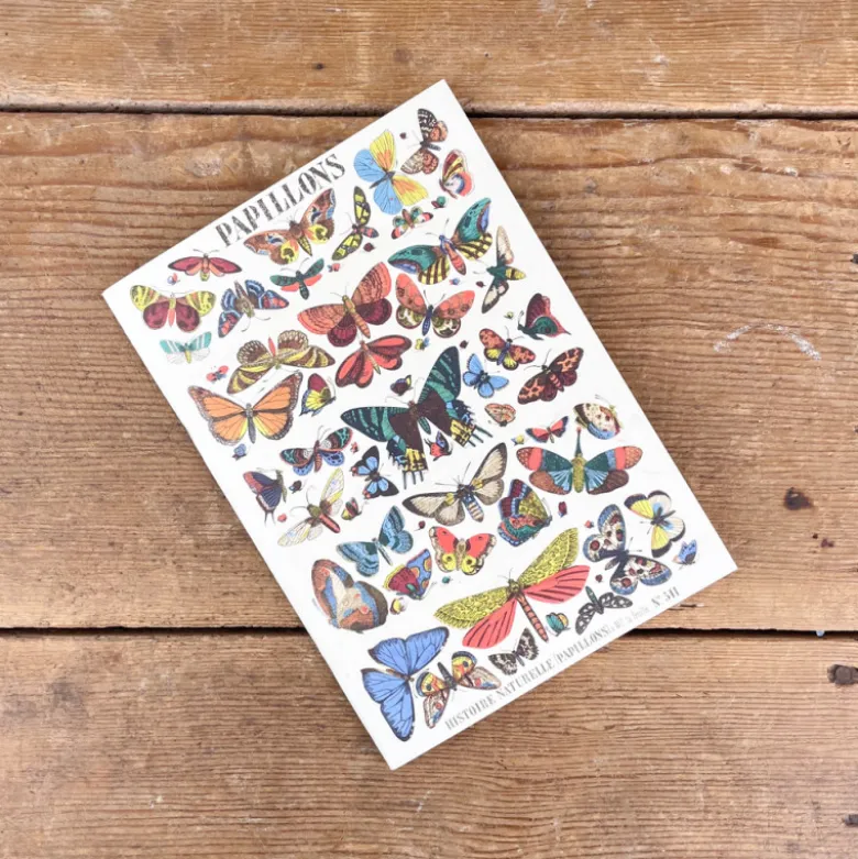 Cahier A5 motifs papillons