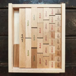 Calculatrice fractionnaire en bois