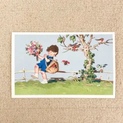 Carte postale ancienne enfants