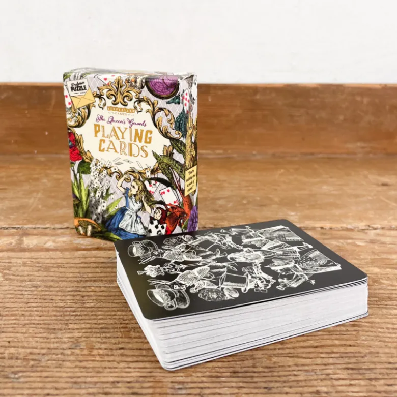Cartes Alice au pays des Merveilles monochromes