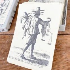 Cartes des métiers de rue d'autrefois