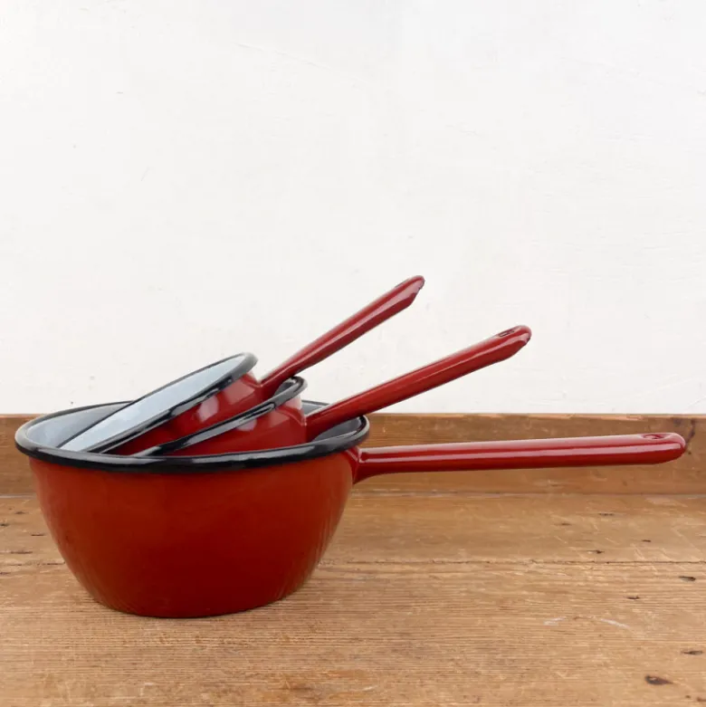 Casserole conique émail brun