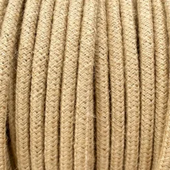 Câble luminaire rond jute