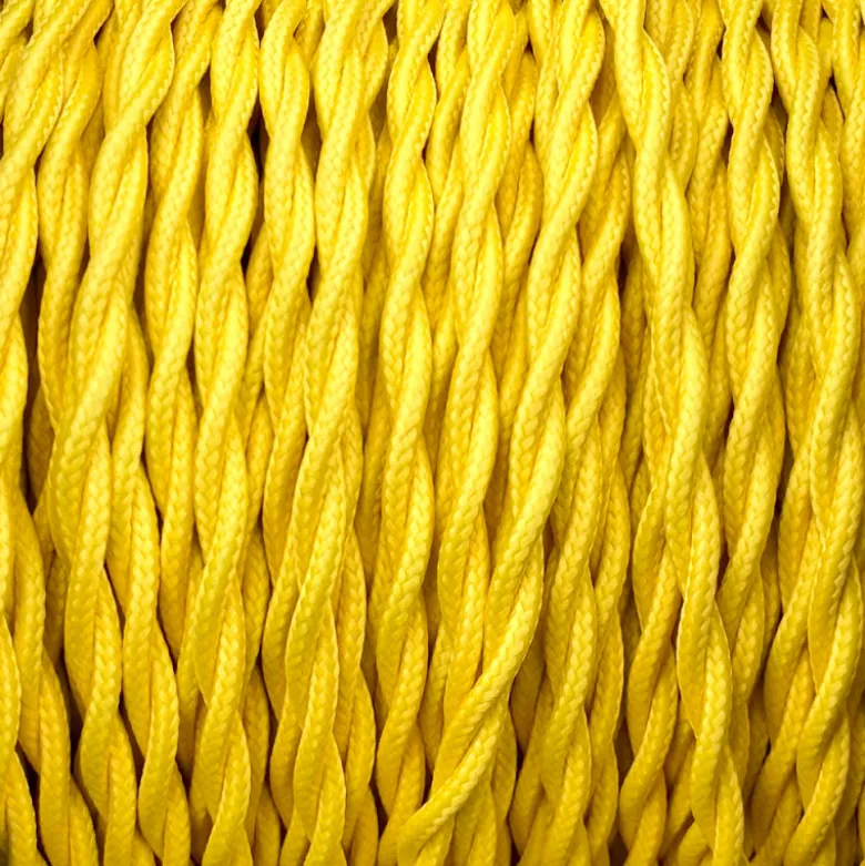 Câble luminaire torsadé jaune maïs