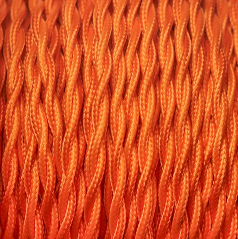 Câble luminaire torsadé Orange