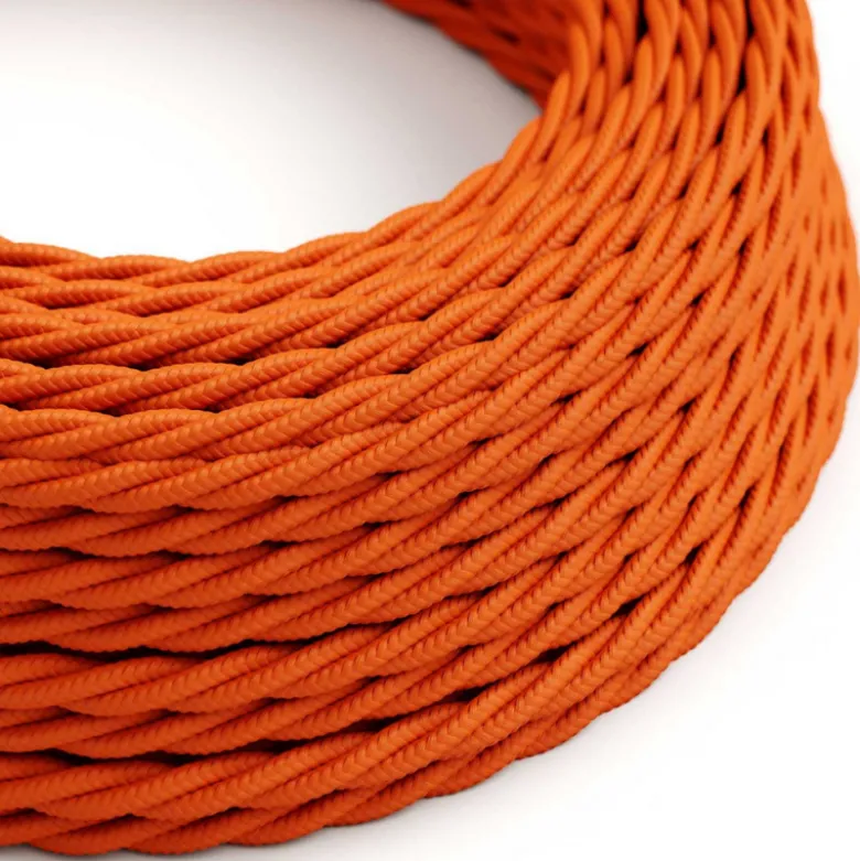 Câble luminaire torsadé Orange