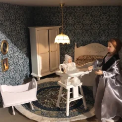 Chambre à coucher pour maison de poupée