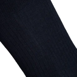 Chaussettes noires en fil d'Ecosse