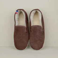 Chaussons Charentaises croute de cuir