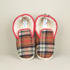 Chaussons Charentaises traditionnels écossais