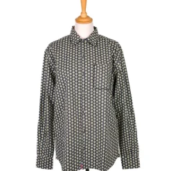 Chemise provençale à bordures fleuries