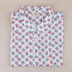 Chemise provençale fleurs de laurier