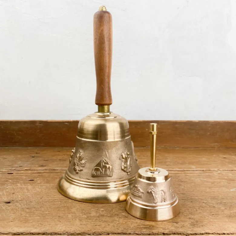 Cloche de table en bronze doré