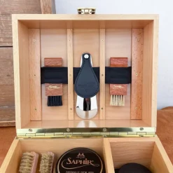 Coffret cirage en hêtre Saphir Médaille d'or