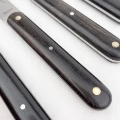 Coffret de 6 couteaux à steak manche ébène
