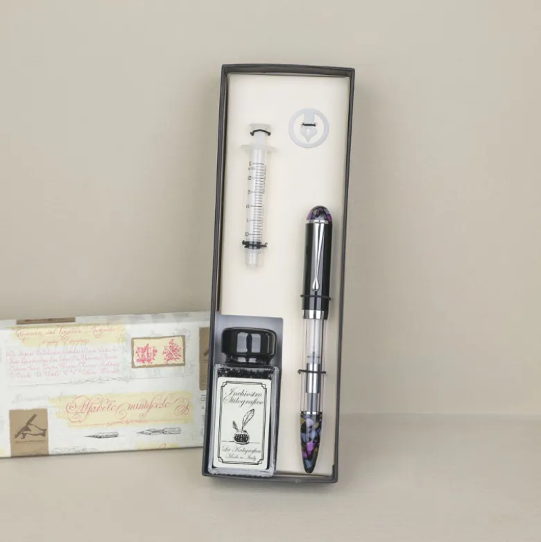 Coffret stylo plume rechargeable