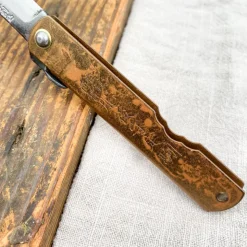 Couteau Higonokami laiton brun