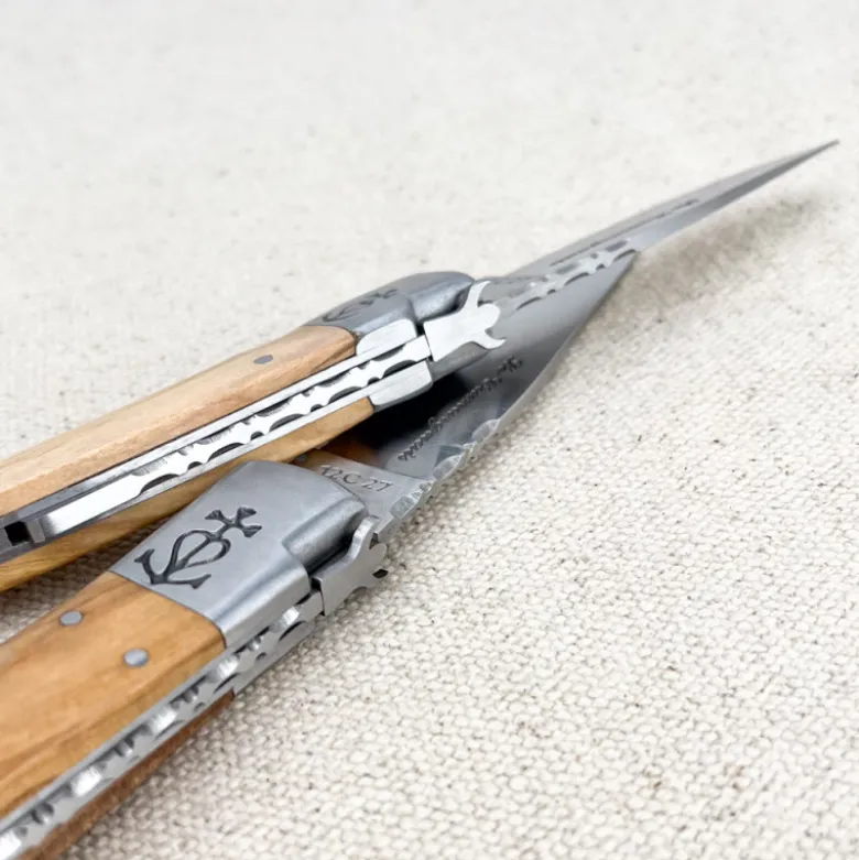 Couteau Le Camarguais Trident Olivier