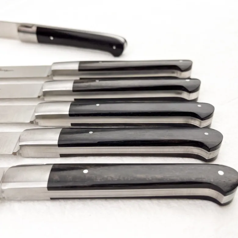 6 couteaux de table Sauveterre ébène