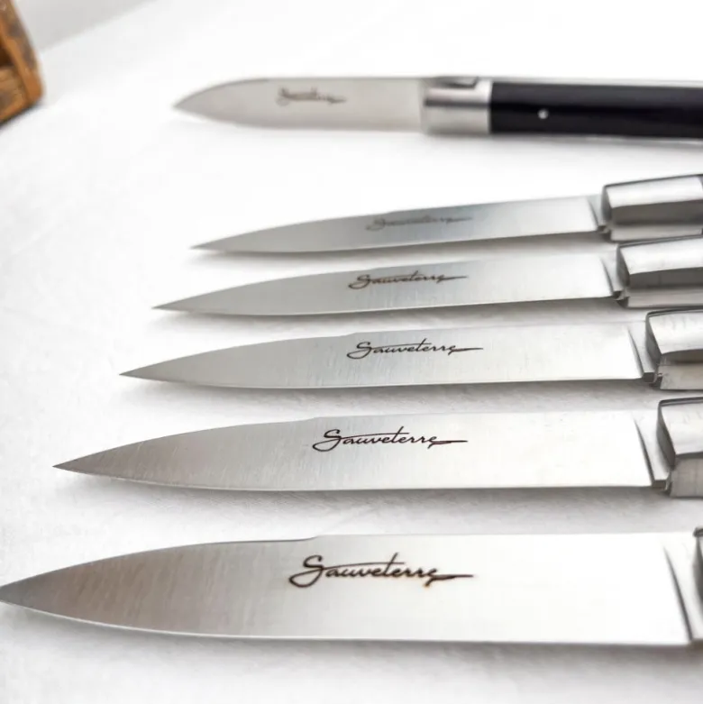 6 couteaux de table Sauveterre ébène