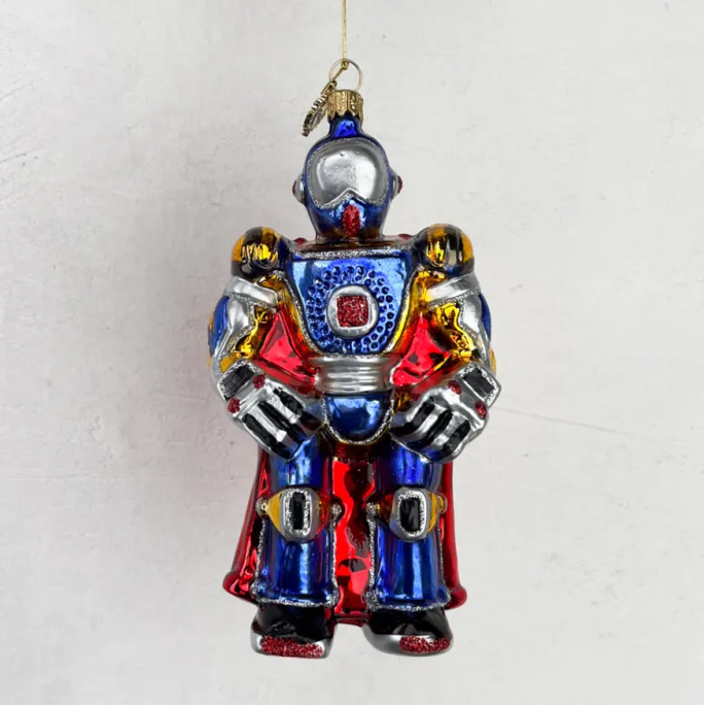 Décoration de noël verre soufflé Robot