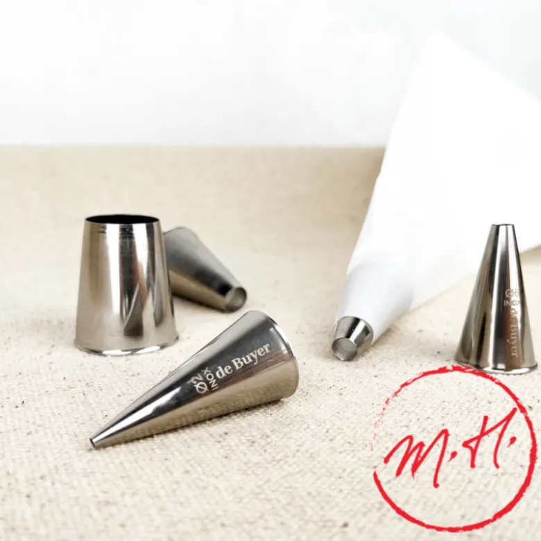 Douille unie inox pour poche pâtissière
