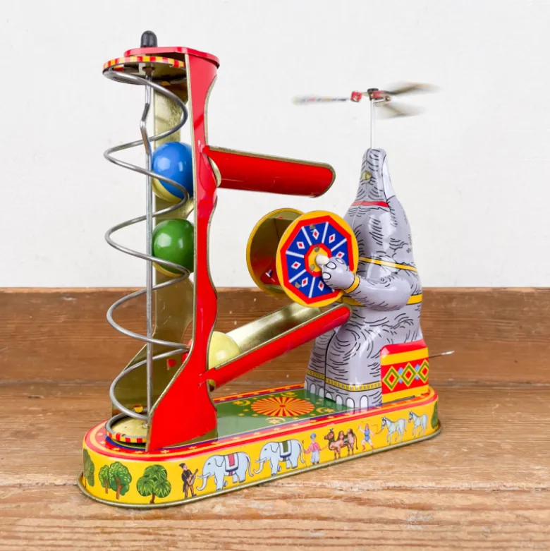 Eléphant jongleur mécanique