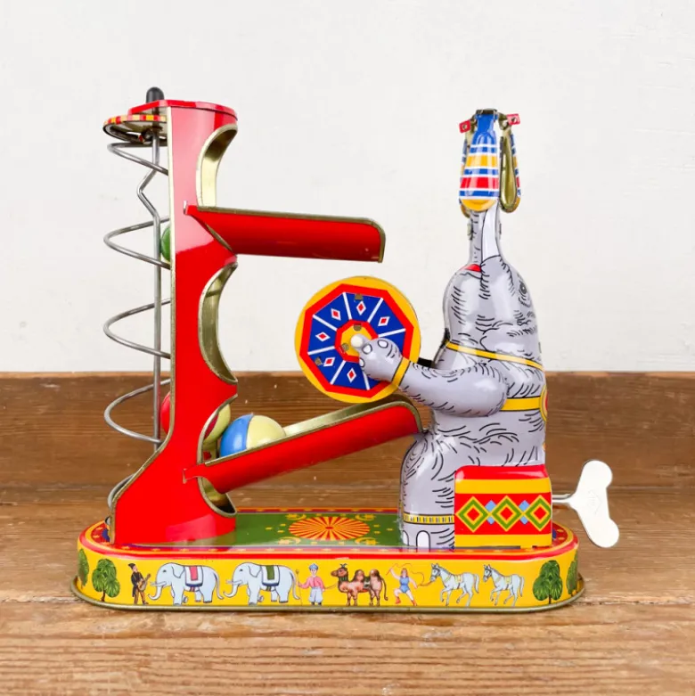 Eléphant jongleur mécanique