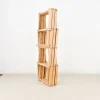 Etagère à bouteilles pliante en bambou