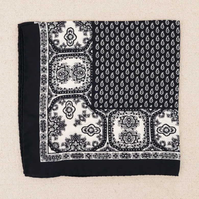 Foulard gavroche en soie 45 x 45 cm Souleiado