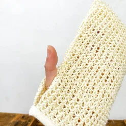 Gant de massage à sec en sisal