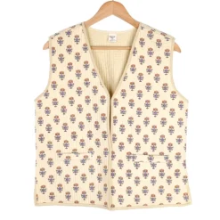 Gilet boutis provençal beige