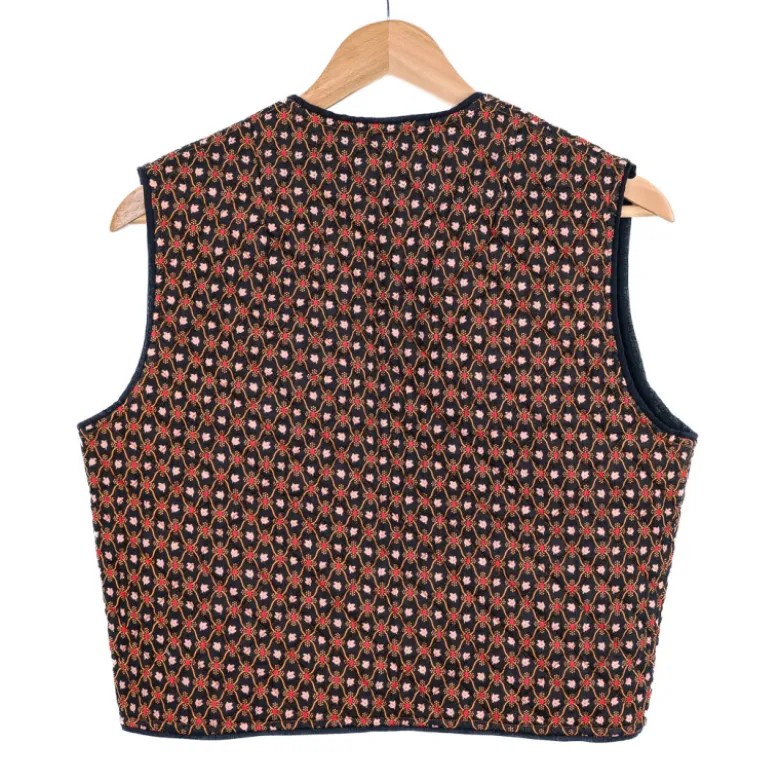 Gilet boutis treille noir